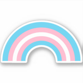 Transgender Rainbow Pride Flag Sticker