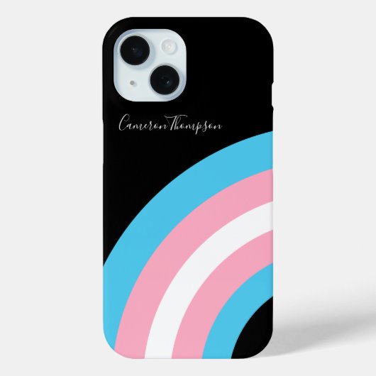 Transgender-regenboogbek Pride Flag gepersonalisee Case-Mate iPhone Case (Achterkant)