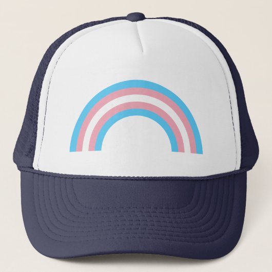 Transgender-regenboogpride Trucker Hat Pet (Voorkant)
