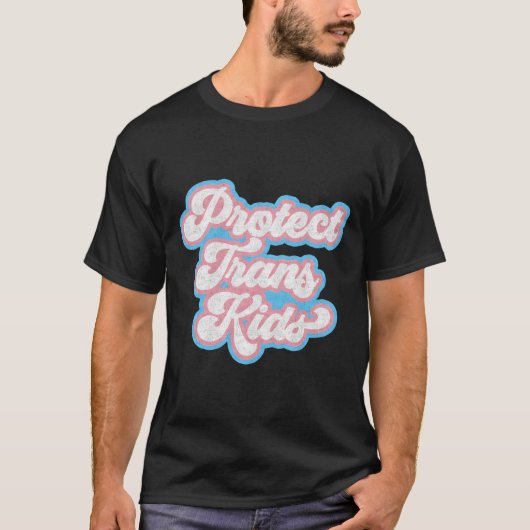 Transgender Rights Pride Protect Trans T-shirt (Voorkant)
