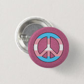 Transgender roze pride vredeknop ronde button 3,2 cm (Voorkant /achterkant)