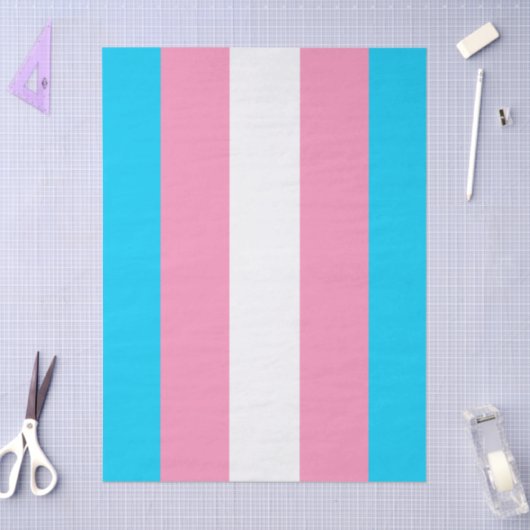  Transgender Stripes Flag Birthday Tissuepapier (Craft)