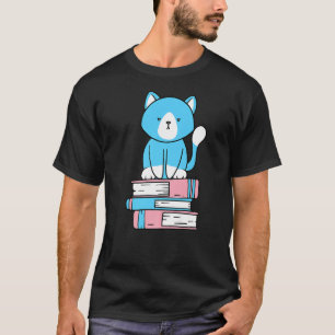 Transgender subtiel Pride Cute Book Pile T-shirt