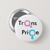 Transgender/transseksuele geaardheid ronde button 5,7 cm (Voorkant /achterkant)
