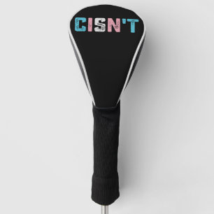 Transgender trots Cis is niet LGBTQ Trans vlag gra Golfheadcover