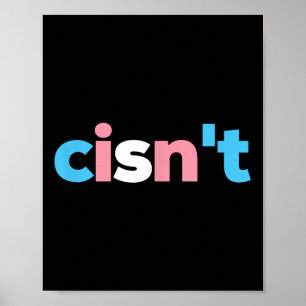 Transgender trots Cisnt - Lgbtq Trans vlag - Grapp Poster