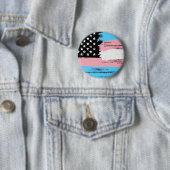 Transgender USA Flag | Button (In situ)