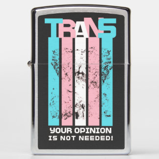 Transgender. Uw mening is niet nodig.