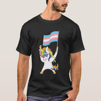 Transgender Vlag Eenhoorn Trans Pride Lgbtqia Nonb T-shirt