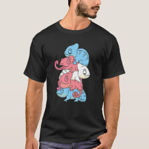 Transgender Vlag Gender Pride LGBTQ Kameleon T-shirt