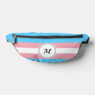 Transgender vlag met een aangepaste initiaal  heuptasje