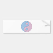 Transgender Yin Yang Symbol Bumpersticker (Voorkant)