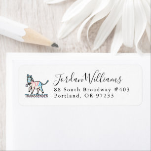 Transgender-Zebra Etiket