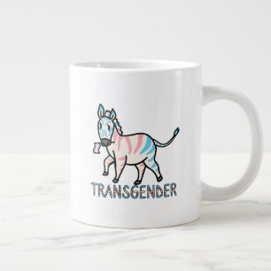 Transgender-Zebra Extra Grote Beker