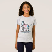 Transgender-Zebra T-shirt (Voorkant volledig)