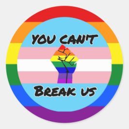 Transgendermacht Ronde Sticker