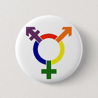 Transgendersymbool Ronde Button 5,7 Cm