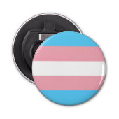Transgendervlag Button Flesopener (Voorkant)