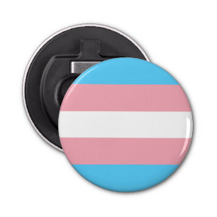 Transgendervlag Button Flesopener