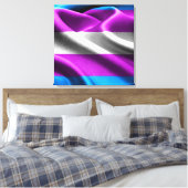 Transgendervlag Canvas Afdruk (Insitu (Slaapkamer))