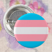 Transgendervlag en -pride gemeenschap ronde button 3,2 cm