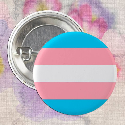 Transgendervlag en -pride gemeenschap ronde button 3,2 cm
