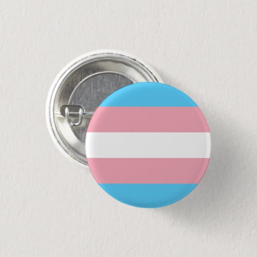 Transgendervlag en -pride gemeenschap ronde button 3,2 cm (Voorkant /achterkant)