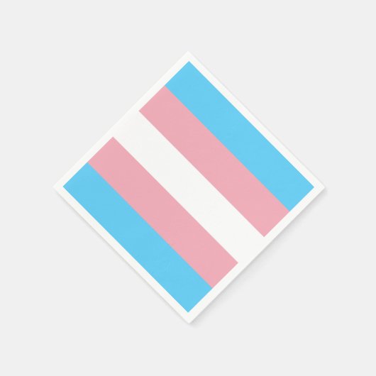 Transgendervlag en -pride gemeenschap servet (Hoek)