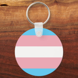 Transgendervlag en -pride gemeenschap sleutelhanger