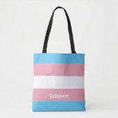 Transgendervlag | Gepersonaliseerd Draagtas (Voorkant)