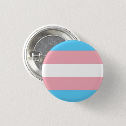 Transgendervlag Ronde Button 3,2 Cm (Voorkant /achterkant)