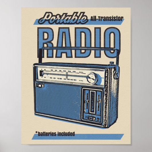 📻 transistorradio poster (Voorkant)
