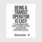 Transit operator sticker (Vel)