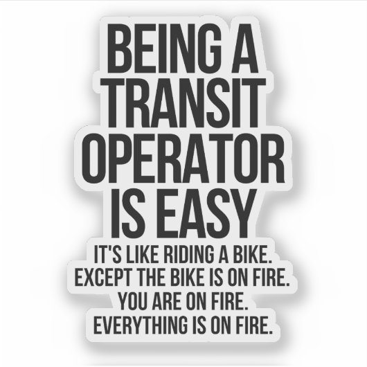 Transit operator sticker (Voorkant)