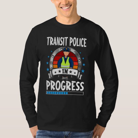 Transit Police In Progress Trainee Student T-shirt (Voorkant)