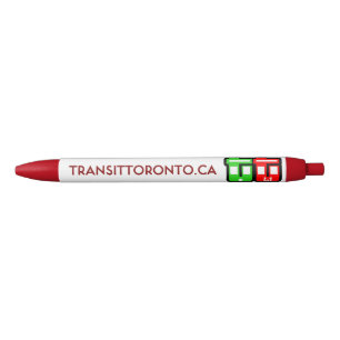 Transit Toronto Uitklapbare Pen - Rood