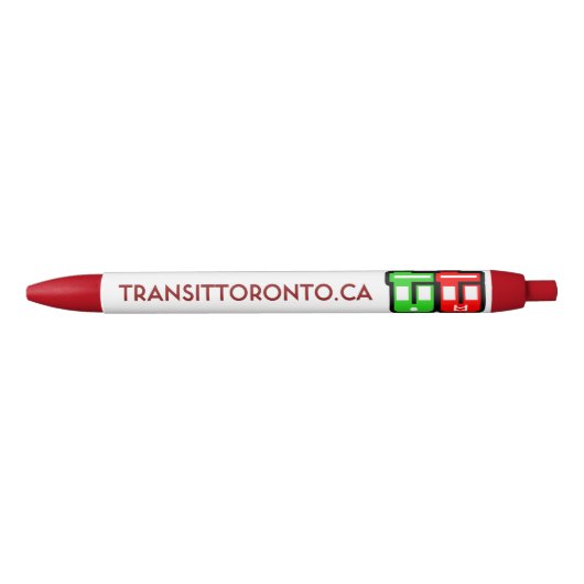 Transit Toronto Uitklapbare Pen - Rood (Voorkant)