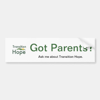 Transition Hope-Bumpersticker Bumpersticker