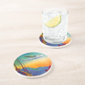 transitoverkeer zandsteen onderzetter (Zijkant)