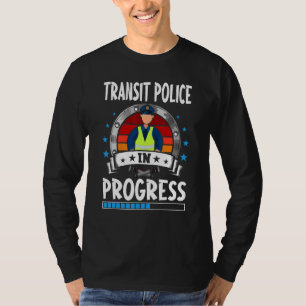 Transitpolitie in opleiding leerling t-shirt