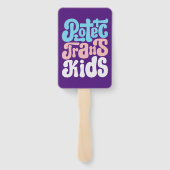 TransKinder handventilatoren beschermen Handwaaier (Achterkant)