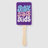 TransKinder handventilatoren beschermen Handwaaier (Voorkant)