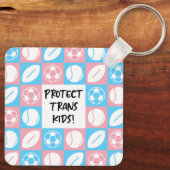 TransKinder sporters beschermen atleten Sleutelhanger (Achterkant)