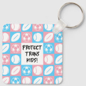 TransKinder sporters beschermen atleten Sleutelhanger (Achterkant)