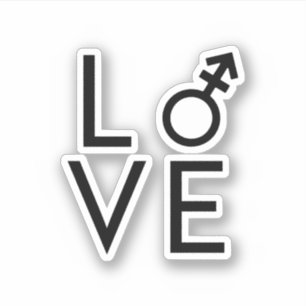 Transliefde Sticker