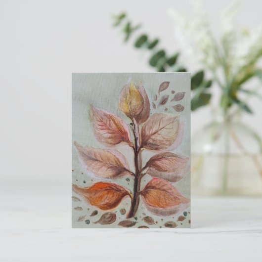 Translucent leaves briefkaart (Staand voorkant)