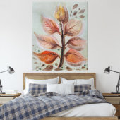 Translucent leaves canvas afdruk (Insitu (Slaapkamer))