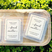 Translucide 2x3" Étiquettes de fonte de cire