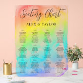 Translucide Arc-en-ciel Ombre LGBTQ Seating Chart (Mariage)
