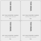 Translucide Moderne Minimaliste Clair Étiquettes (Devant)